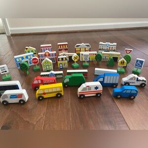 melissa & doug wooden play set